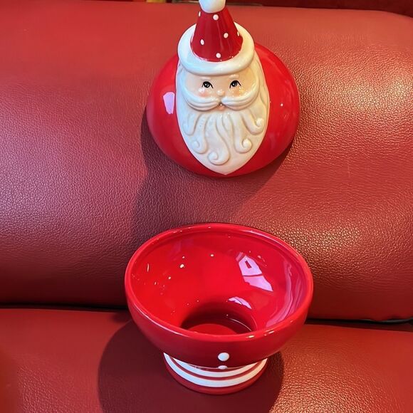 New Johanna Parker Santa candy dish - Picture 2 of 2